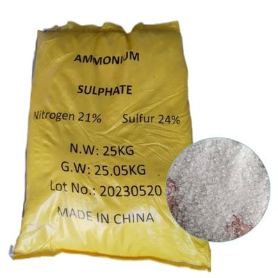 MSDS COA Beyaz Kristalin (NH4) 2SO4 Amonyum Sülfat Gübre İçin Kimyasal ISO Sertifikalı